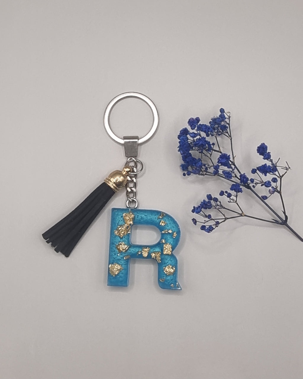 Initial R Keychain
