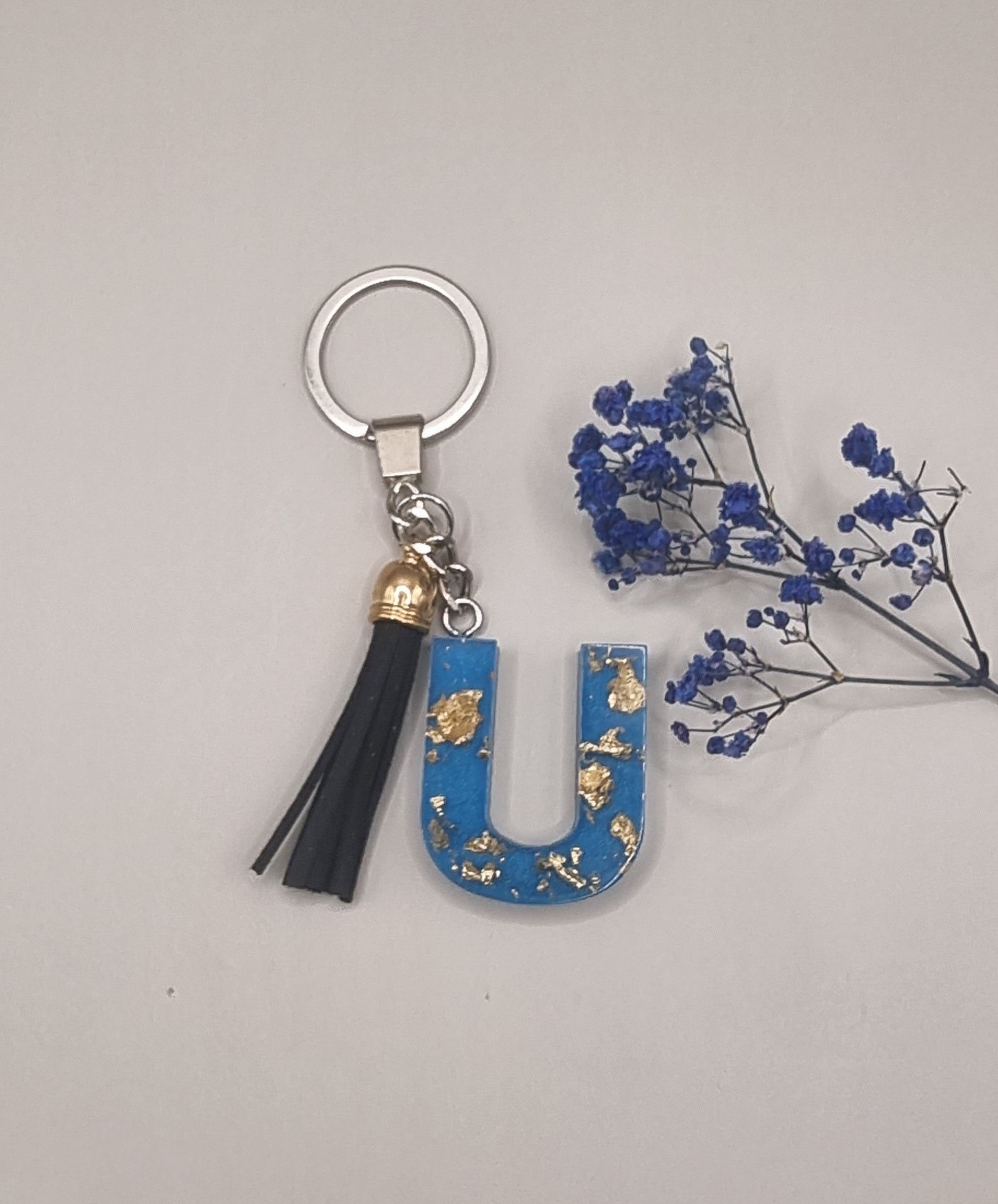 Initial U Keychain