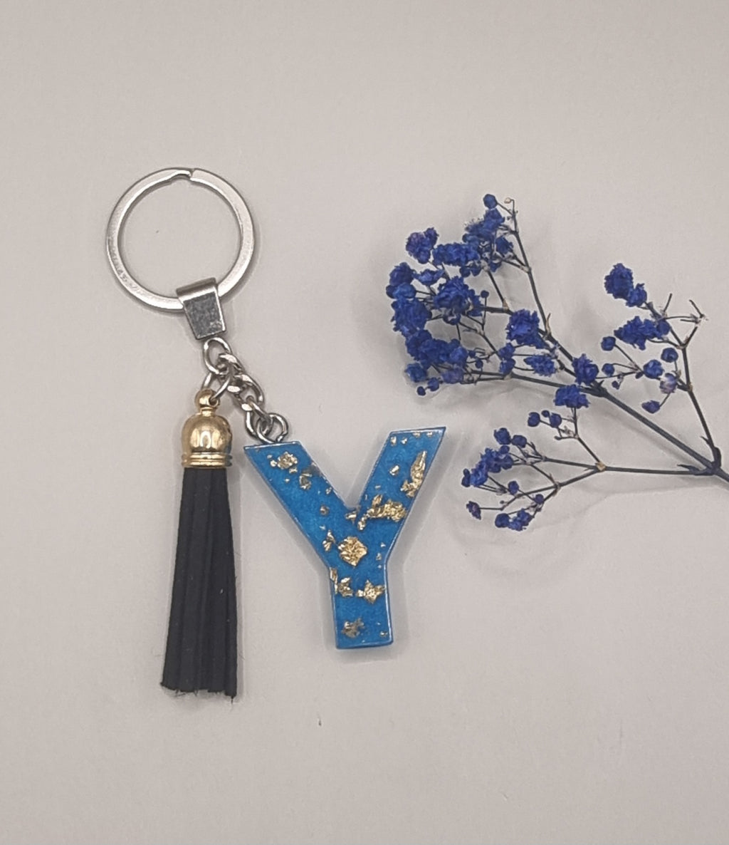 Initial Y Keychain