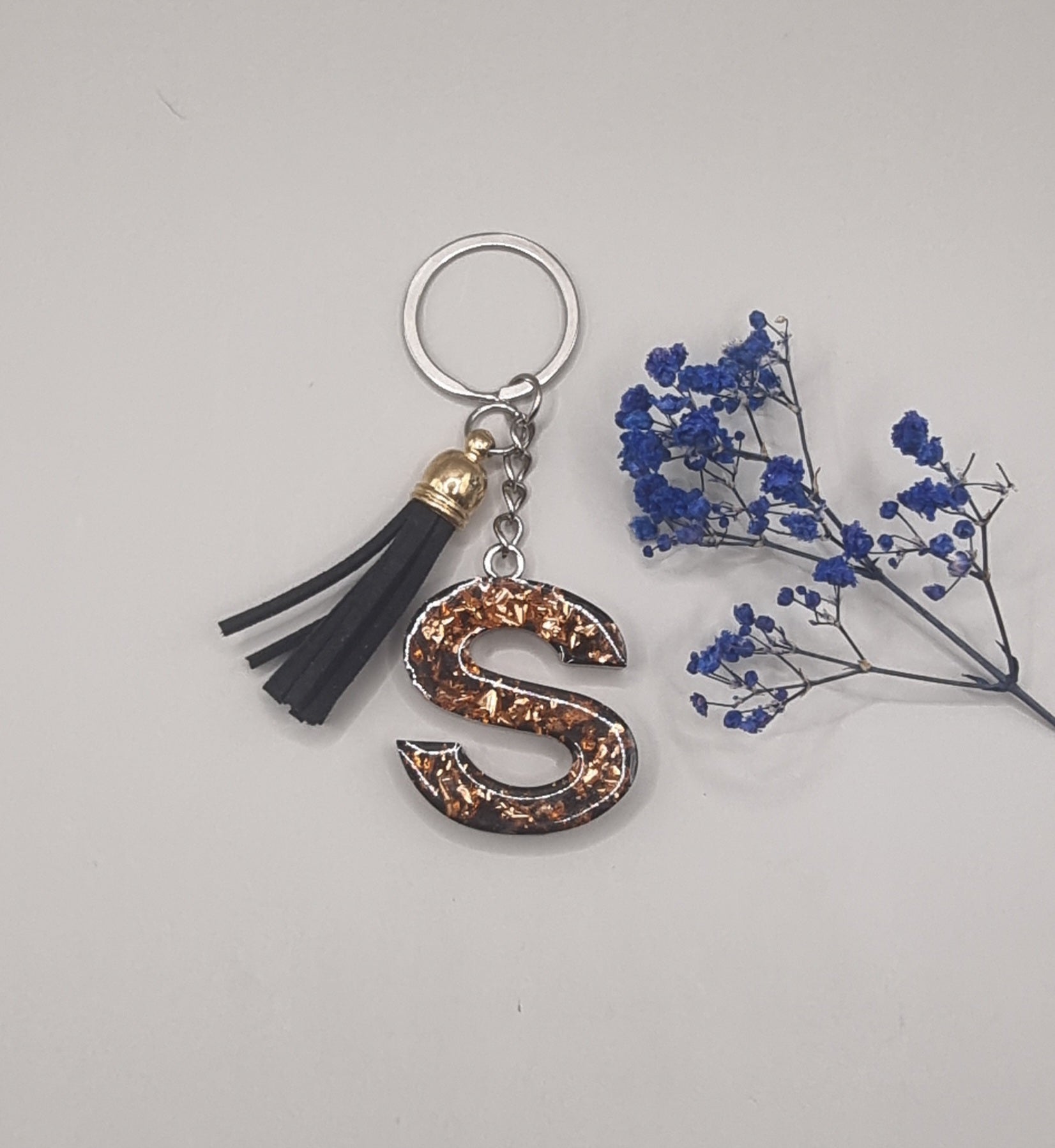 Initial S Keychain