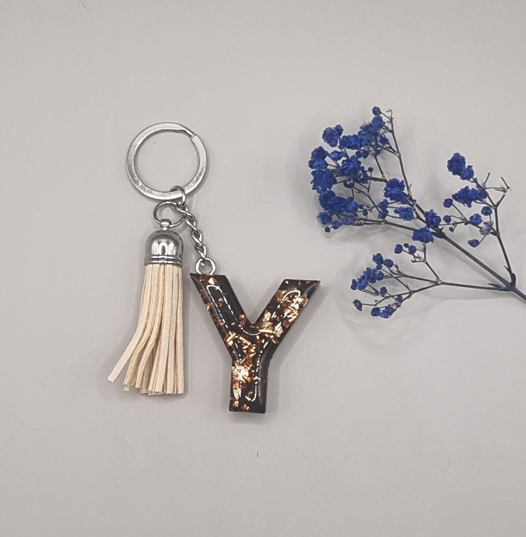 Initial Y Keychain