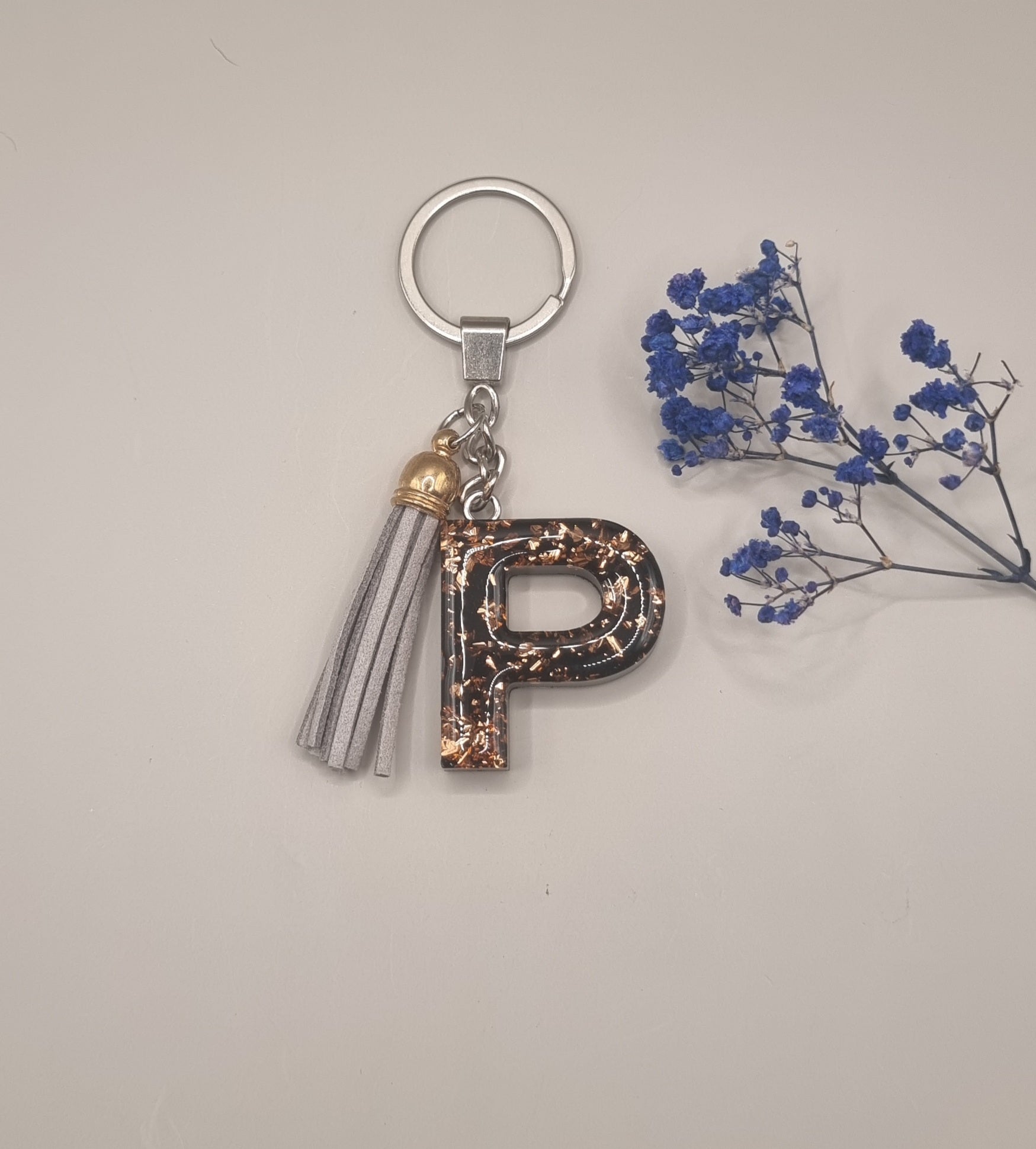 Initial P Keychain