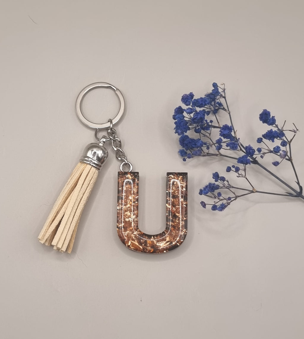 Initial U Keychain