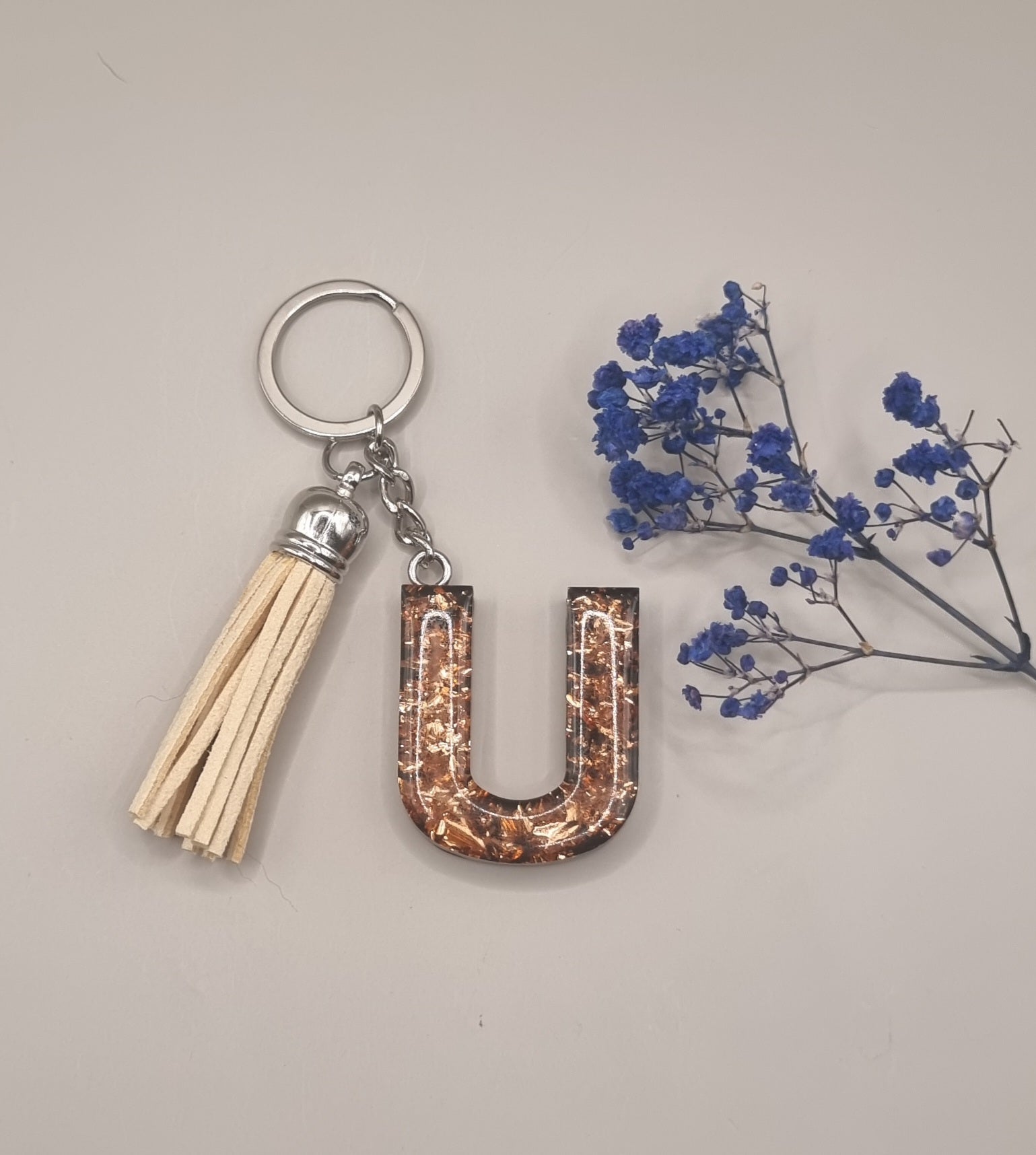 Initial U Keychain