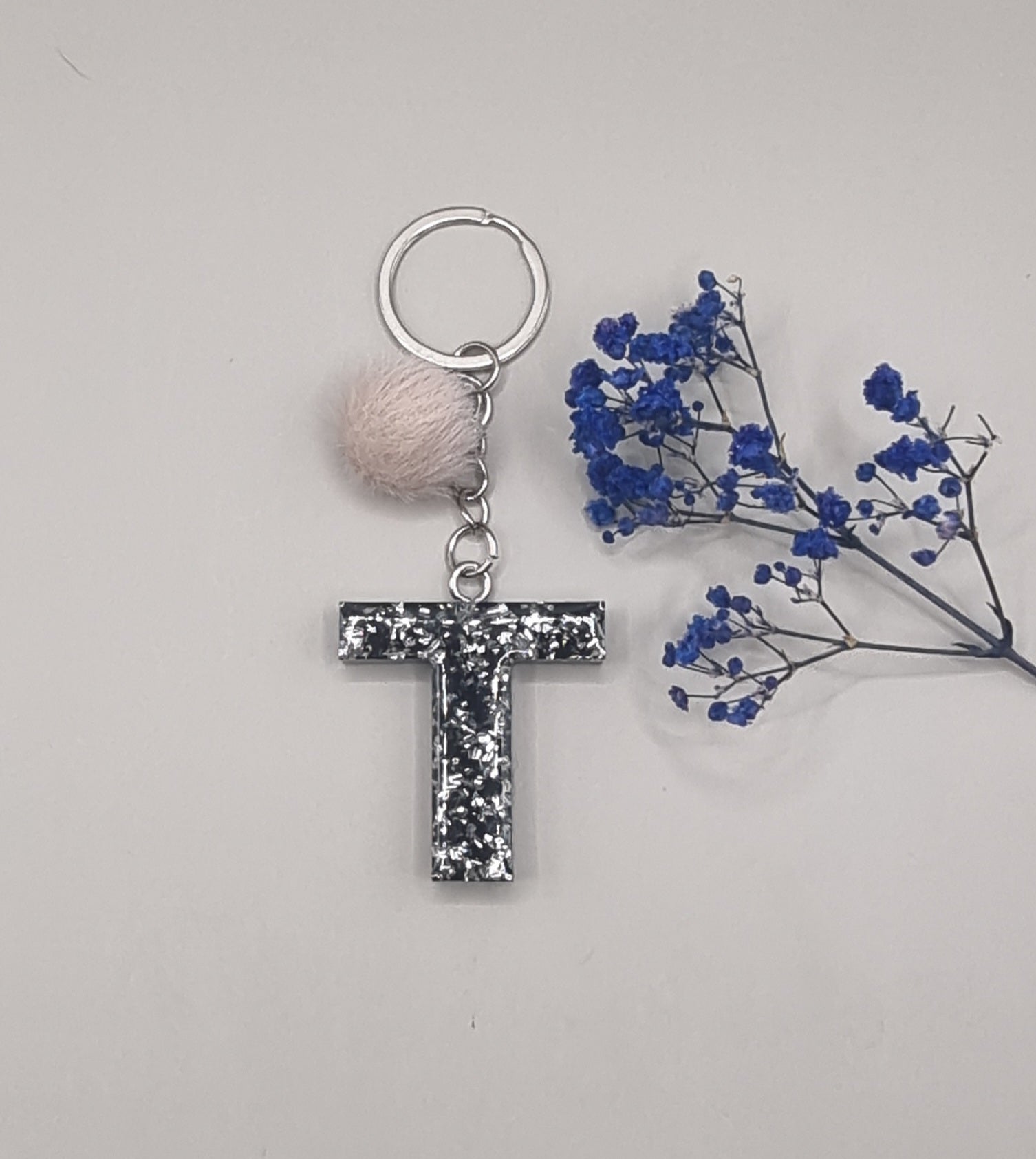 Initial T Keychain