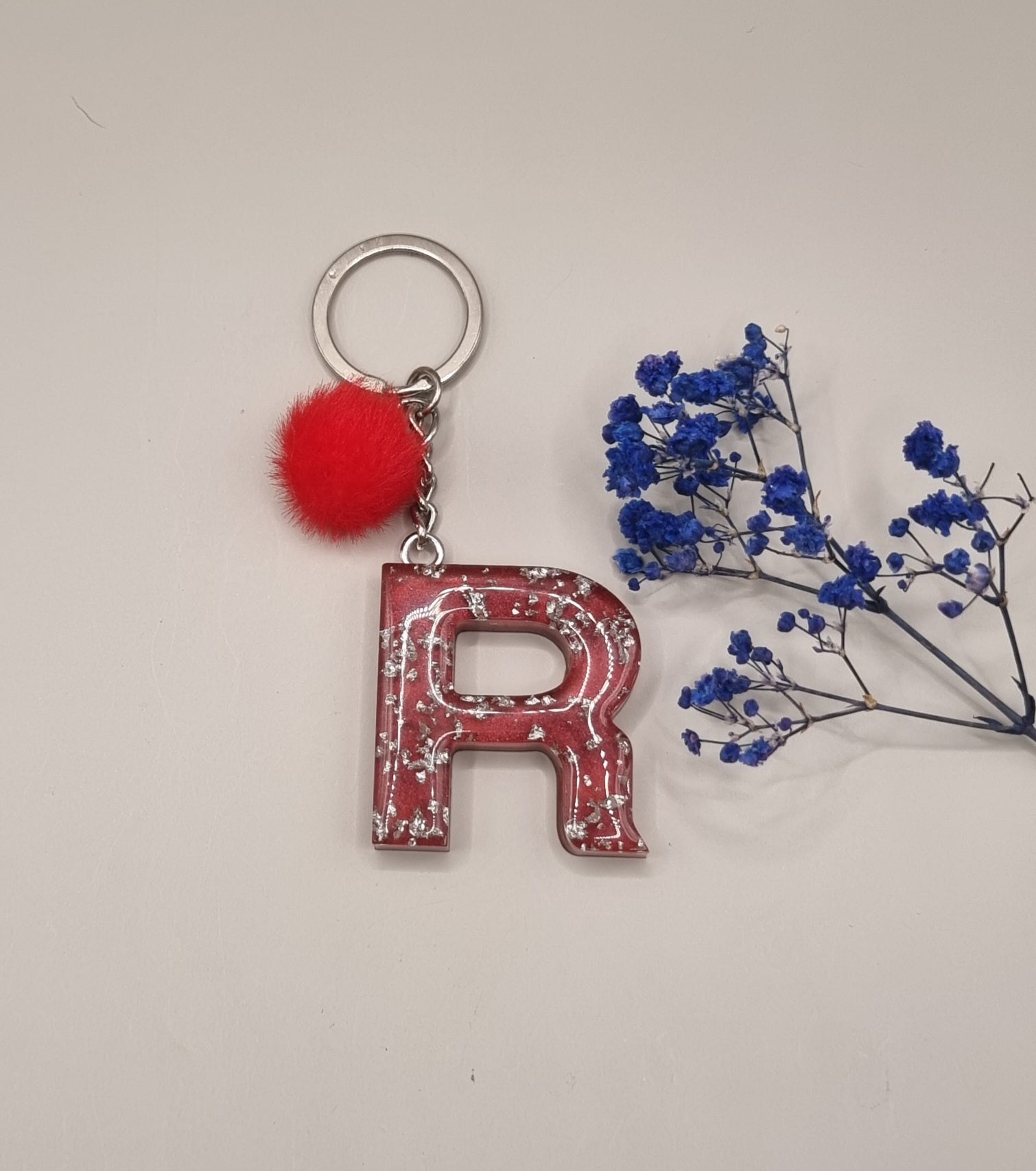 Initial R Keychain