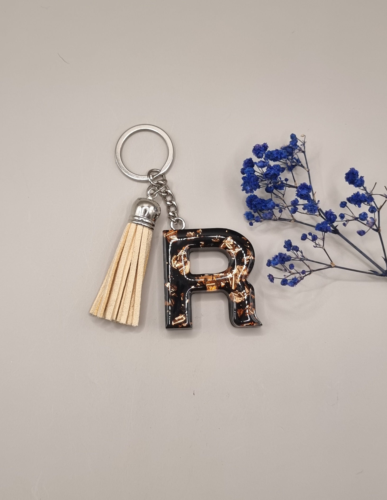 Initial R Keychain