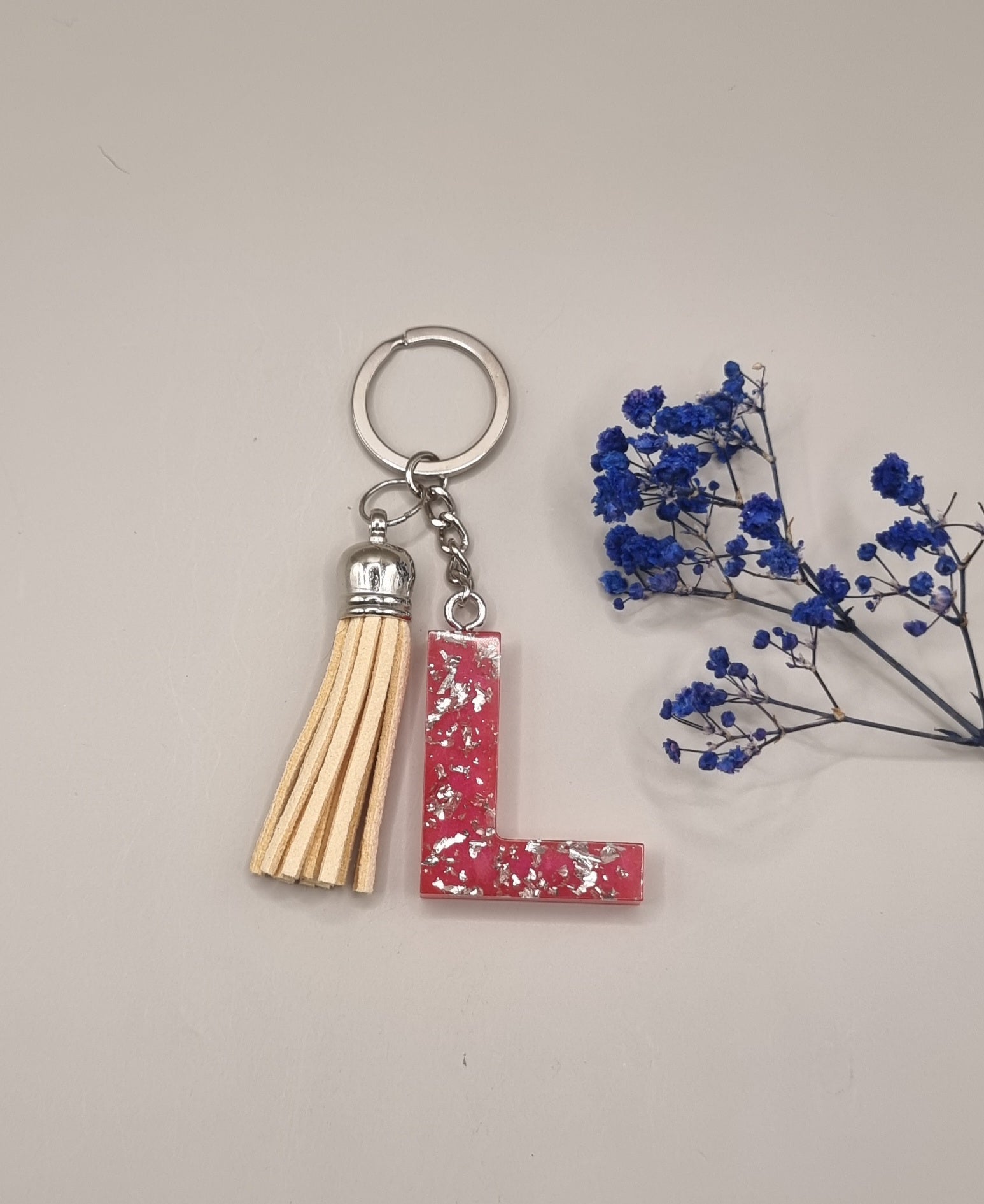 Initial L Keychain