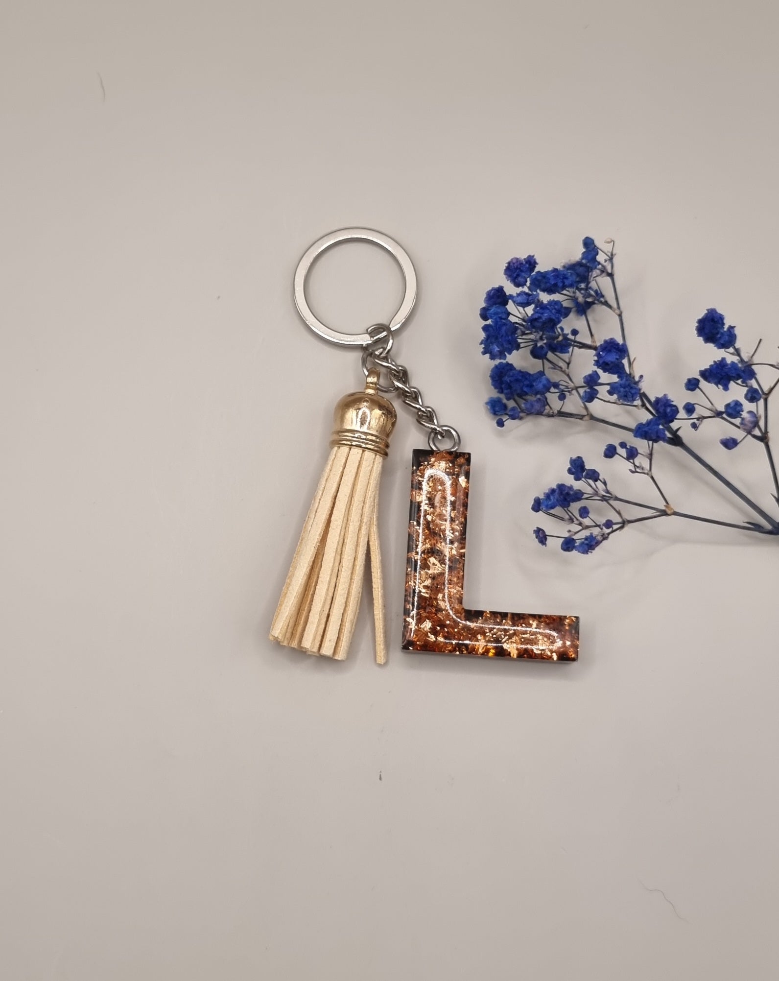 Initial L Keychain