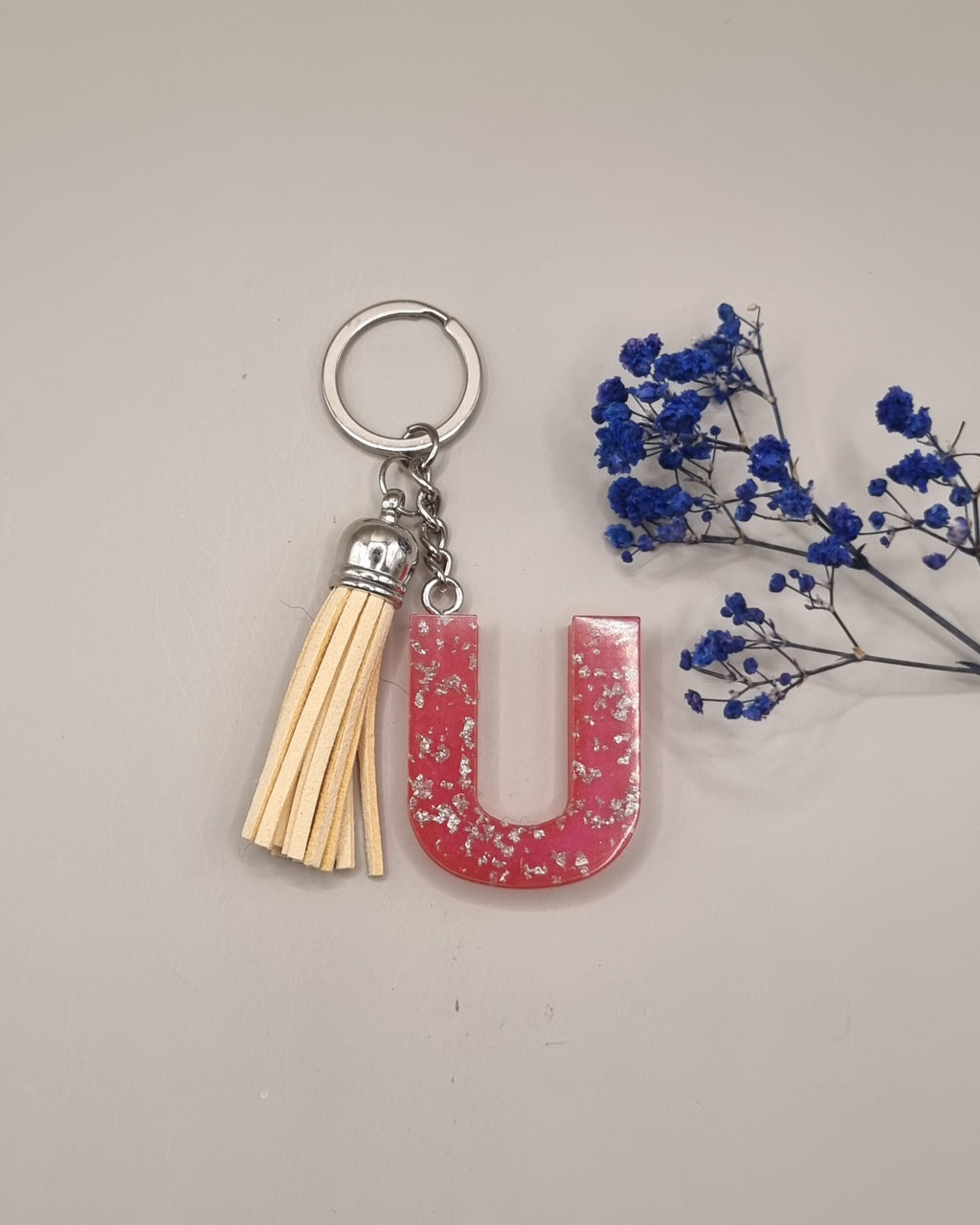 Initial U Keychain